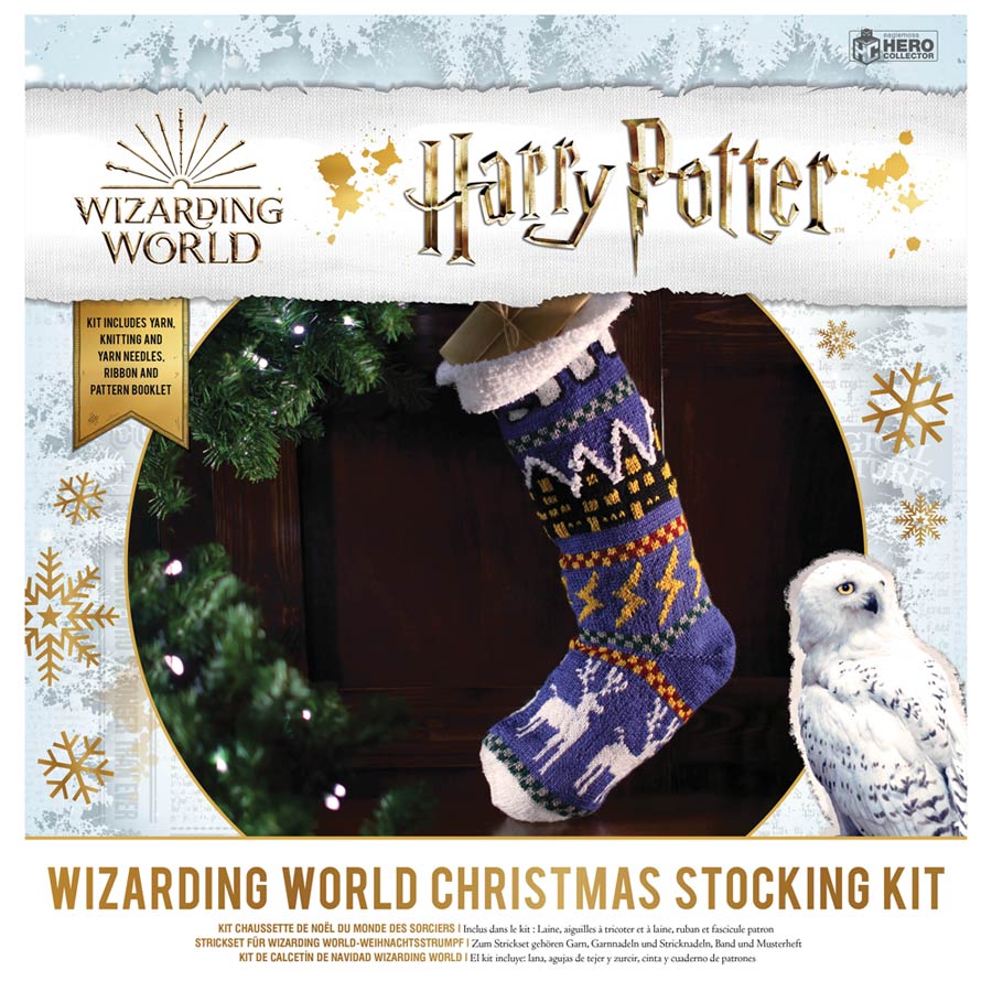 Harry Potter Wizarding World Knit Kit Christmas Stocking - Hogwarts