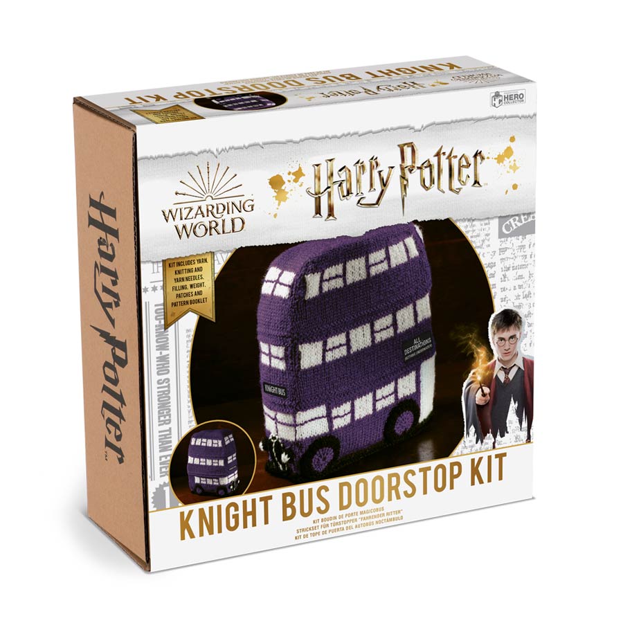 Harry Potter Wizarding World Knit Kit - Knight Bus Doorstop