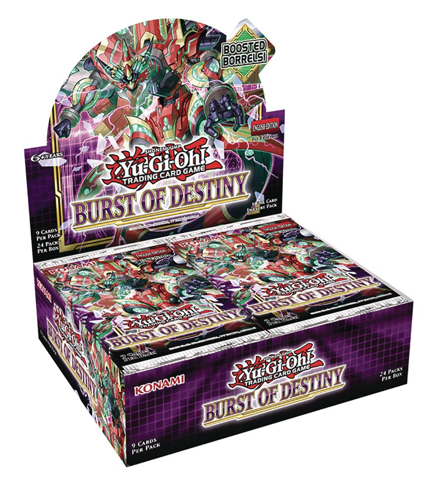 Yu-Gi-Oh Burst Of Destiny Booster Display
