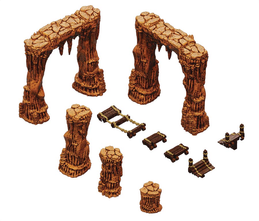 Warlock Tiles Accessory - Dripstone Bridges