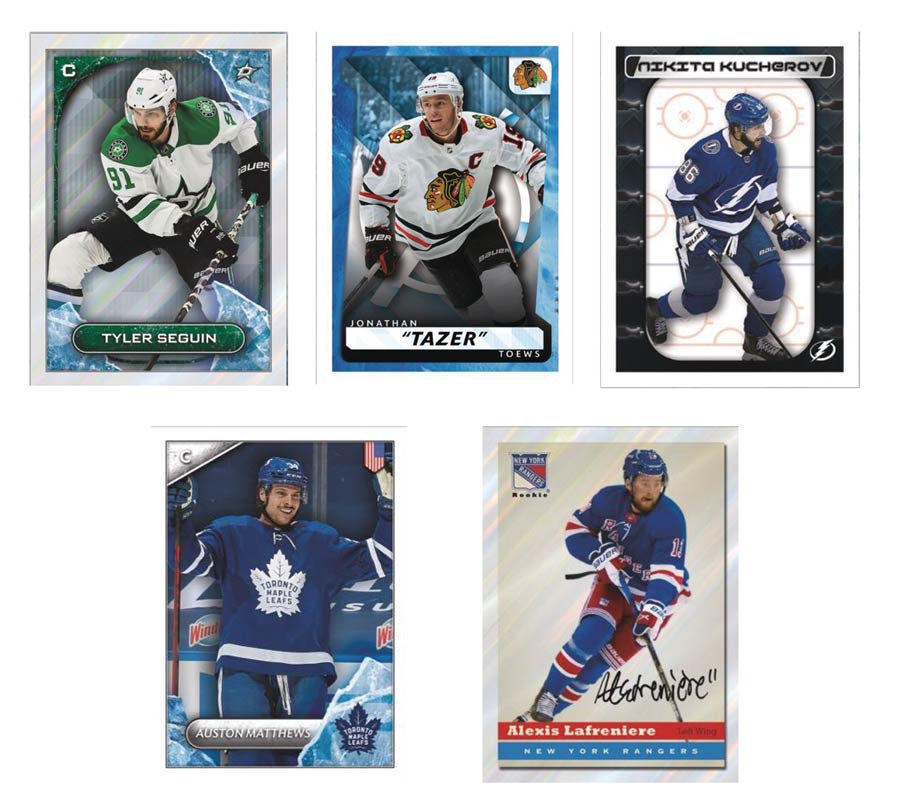 Topps 2021-22 NHL Sticker Collection Album Display