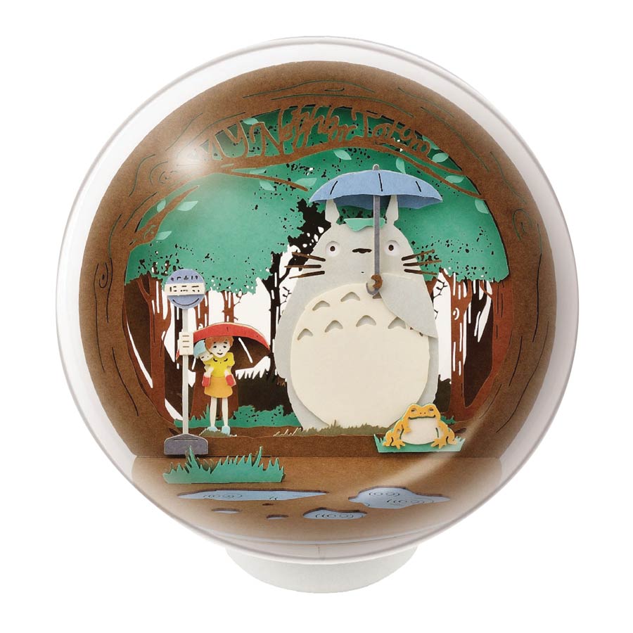 Studio Ghibli Paper Theater Ball - My Neighbor Totoro At The Bus Stop