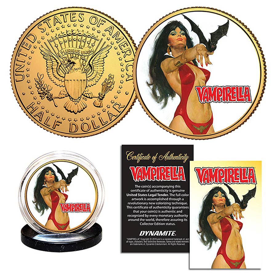 Vampirella Gold JFK Half Dollar - Jose Gonzalez