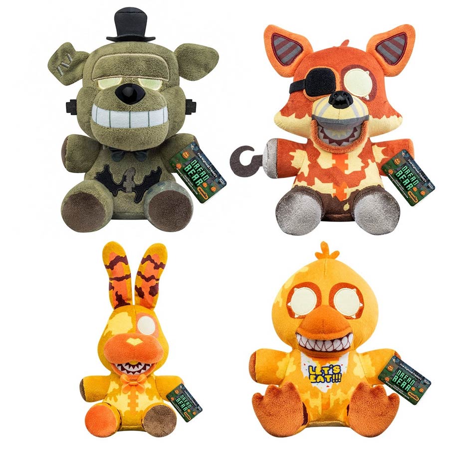 Five Nights At Freddys Help Wanted Curse Of Dreadbear Plush 6-Piece Display