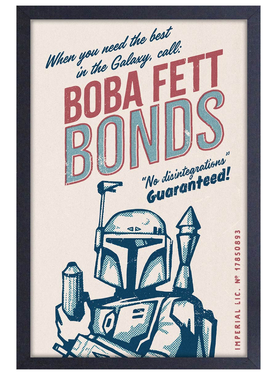 Star Wars 11x17 Framed Print - Boba Fett Bonds