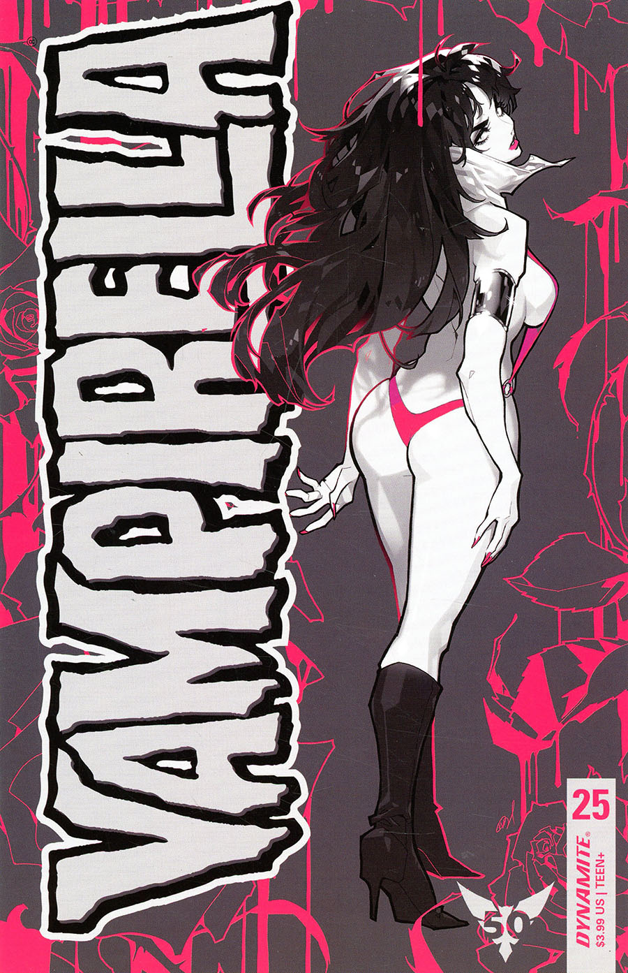 Vampirella Vol 8 #25 Cover M Incentive Rose Besch Monochromatic Cover