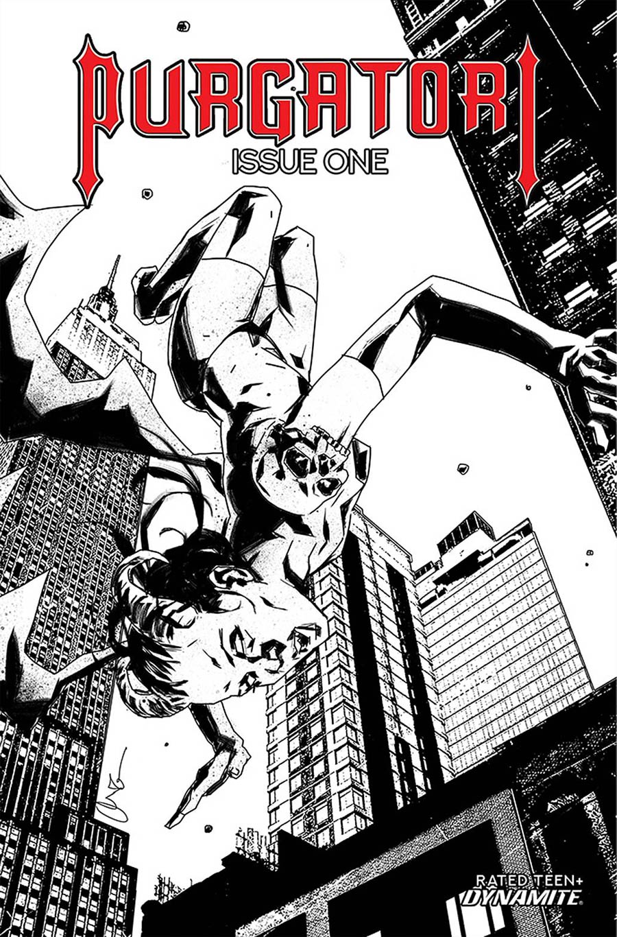 Purgatori Vol 4 #1 Cover H Incentive Antonio Fuso Black & White Cover