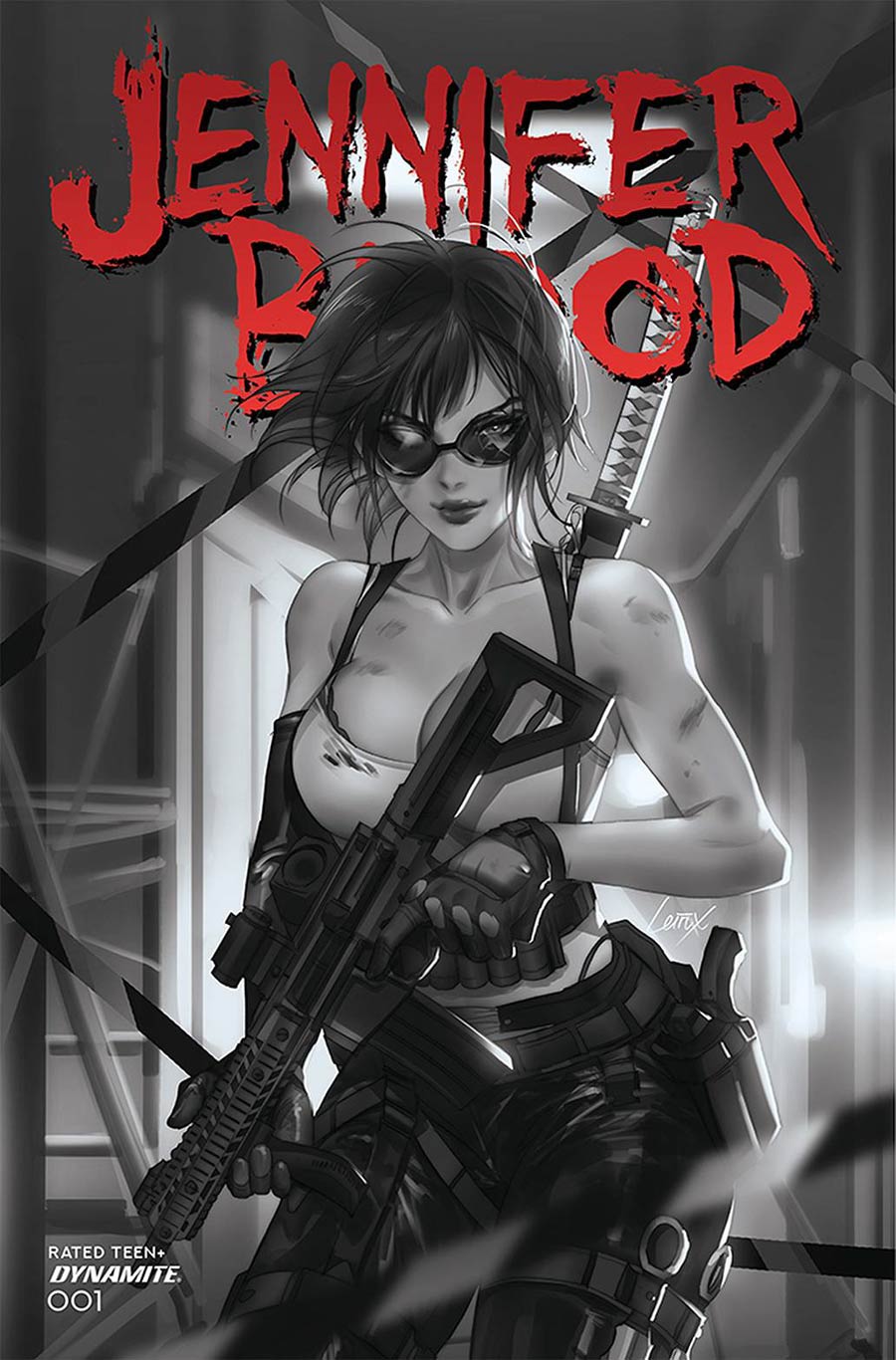 Jennifer Blood Vol 2 #1 Cover H Incentive Lesley Leirix Li Black & White Cover