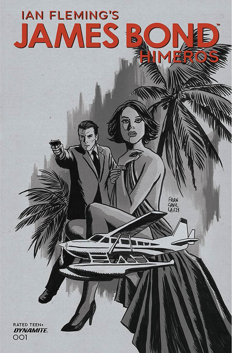James Bond Himeros #1 Cover D Incentive Francesco Francavilla Black & White Cover