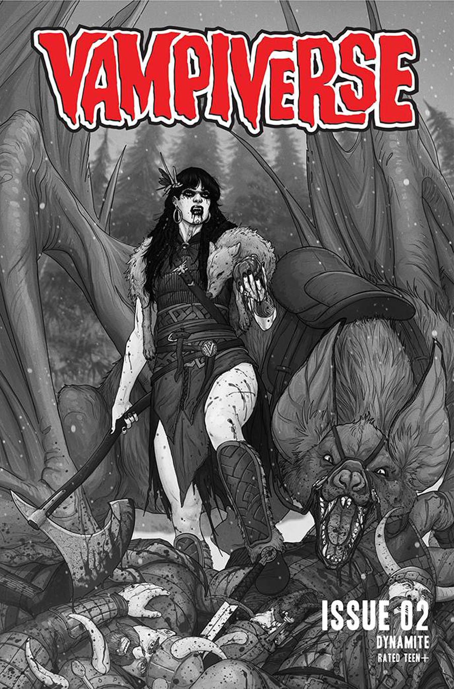 Vampiverse #2 Cover J Incentive Madibek Musabekov Black & White Cover