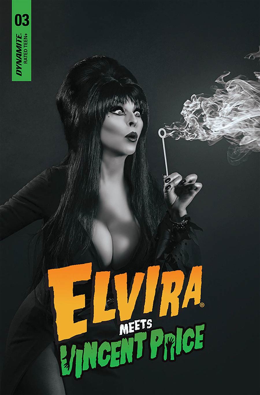 Elvira Meets Vincent Price #3 Cover E Incentive Photo Black & White Cover
