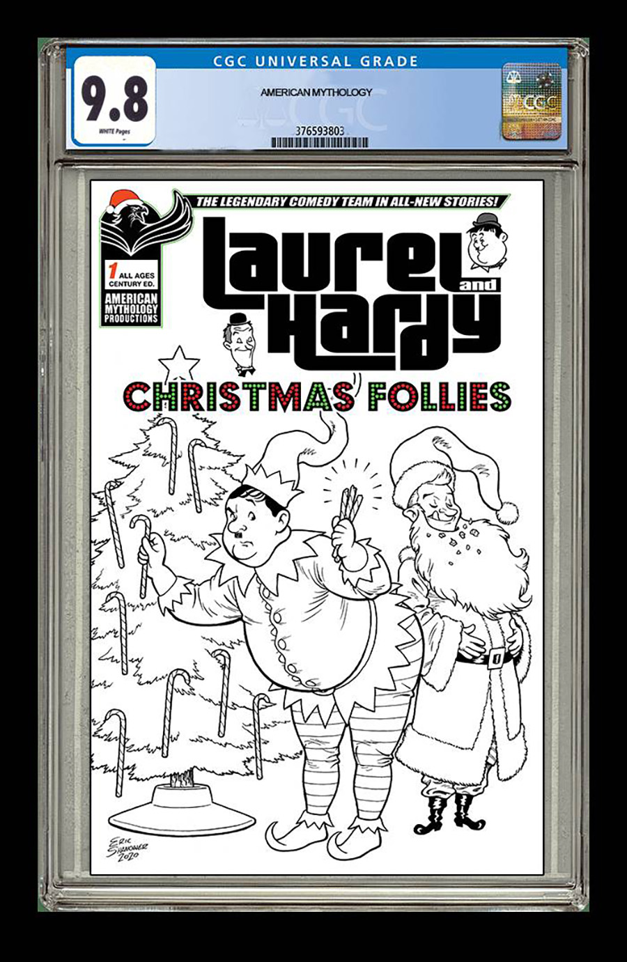 Laurel And Hardy Christmas Follies #1 Cover D Century Edition CGC Graded 9.8