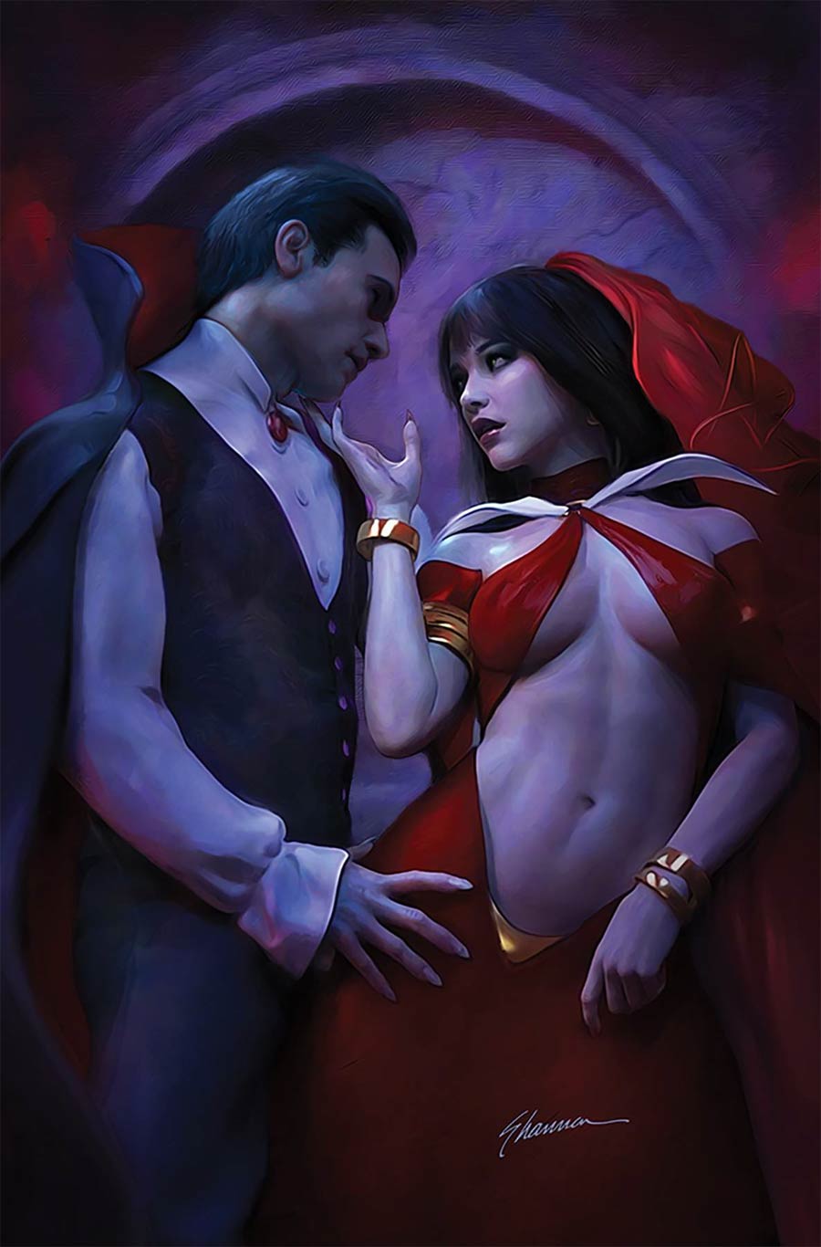 Vampirella Vol 8 #25 Cover Z Shannon Maer Dynamite Metal Premium Cover