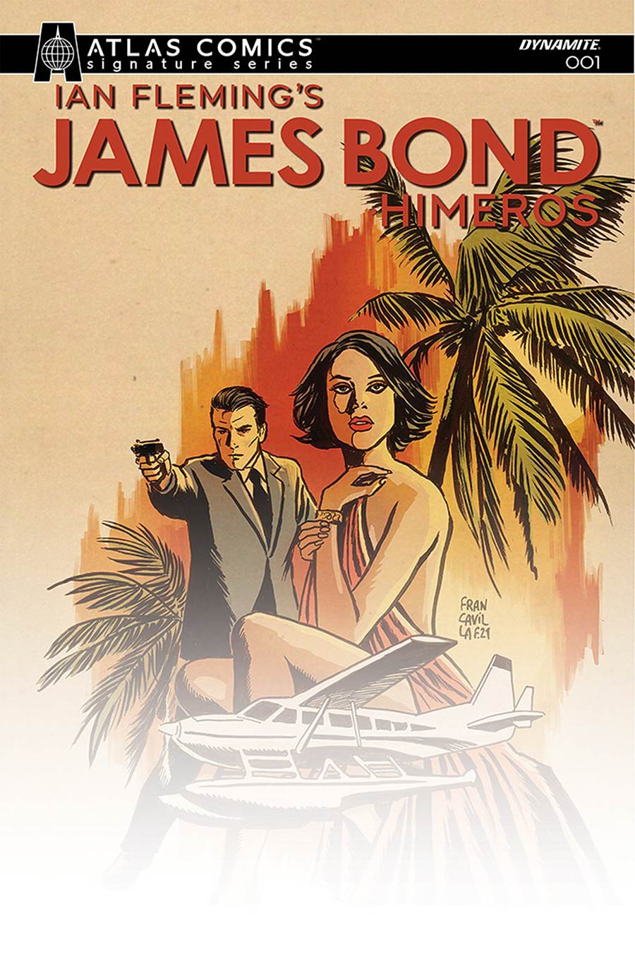 James Bond Himeros #1 Cover E Atlas Comics Signature Series Signed By Francesco Francavilla