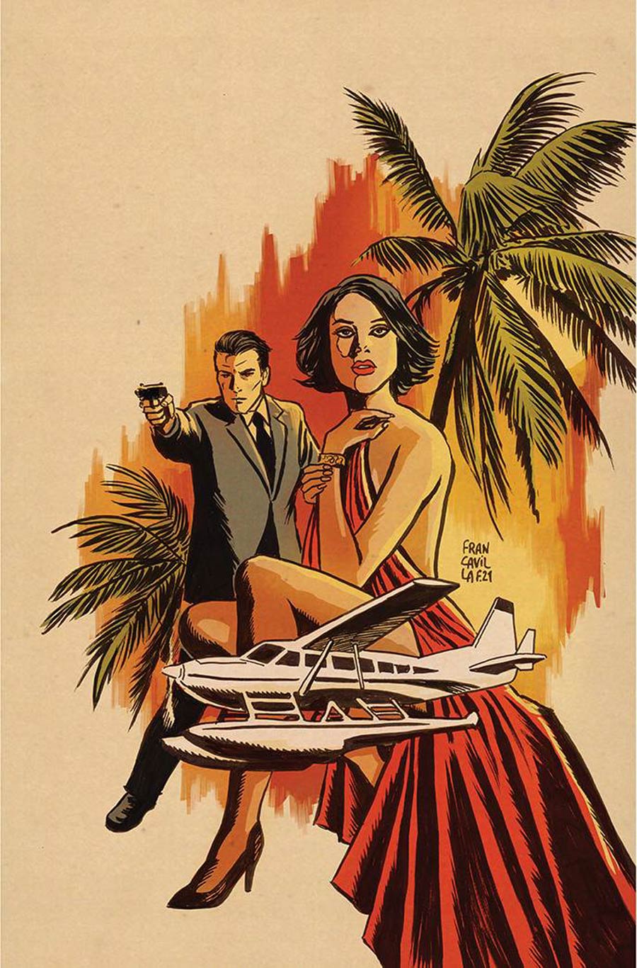 James Bond Himeros #1 Cover H Francesco Francavilla Dynamite Metal Premium Cover
