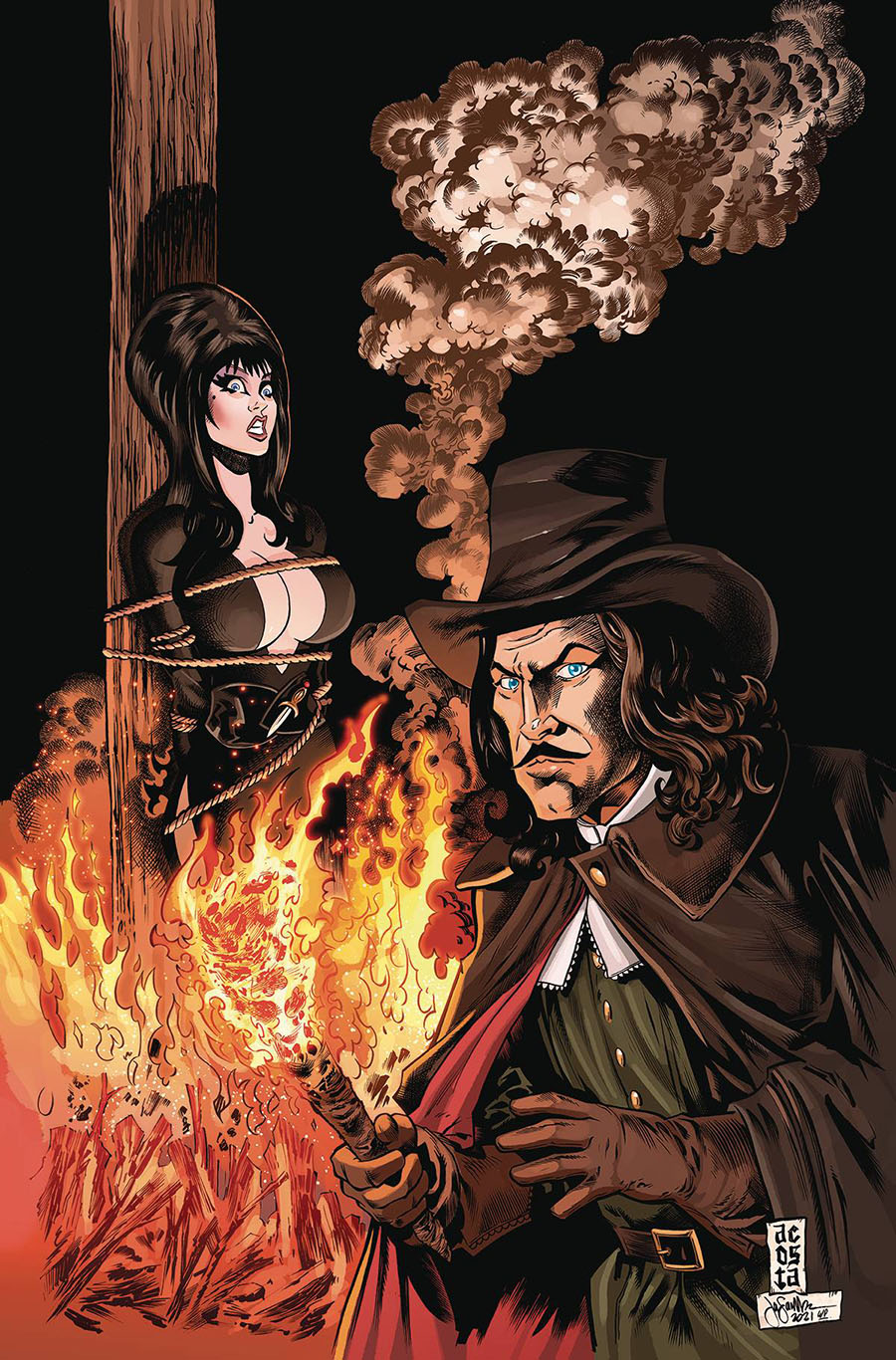 Elvira Meets Vincent Price #3 Cover H Limited Edition Dave Acosta Virgin Cover