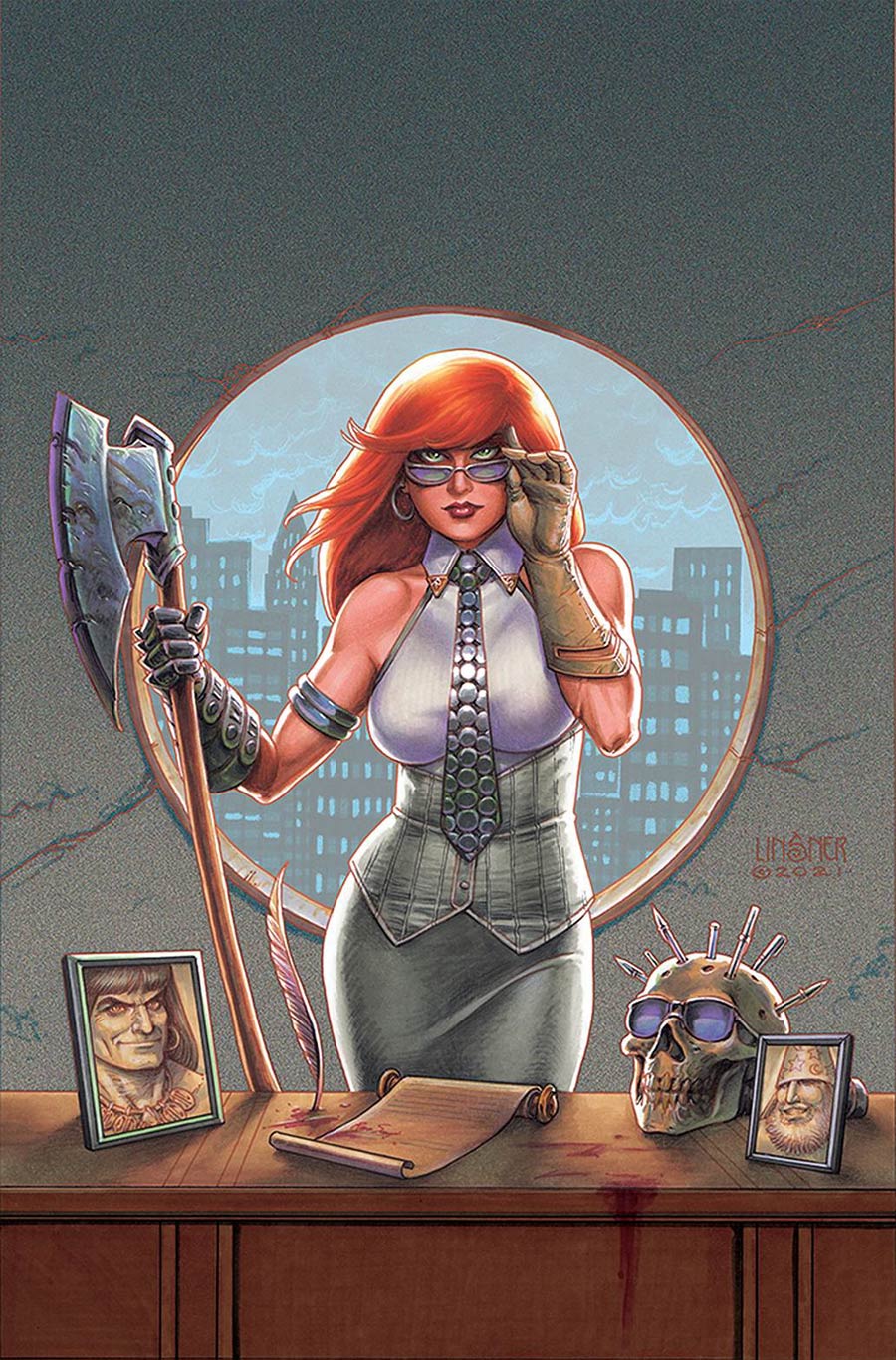 Sonjaversal #9 Cover L Limited Edition Joseph Michael Linsner Virgin Cover