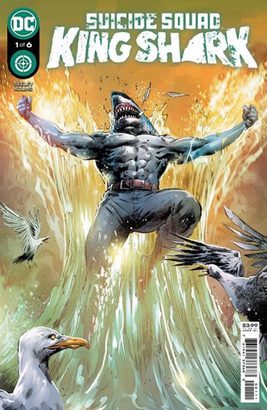 Suicide Squad King Shark #1 Cover D DF Signed By Tim Seeley