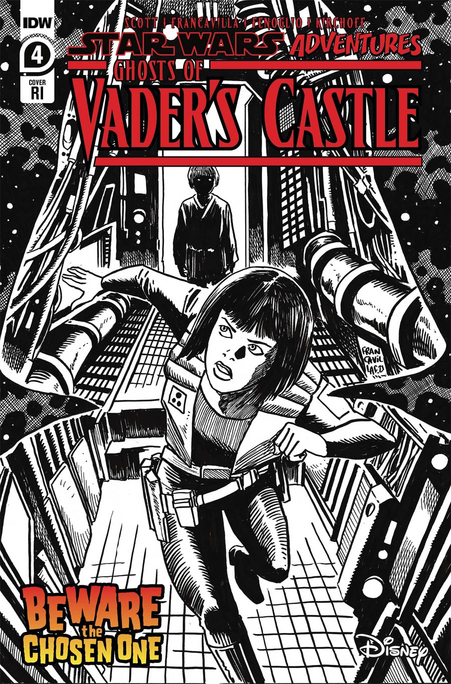 Star Wars Adventures Ghosts Of Vaders Castle #4 Cover C Incentive Francesco Francavilla Variant Cover