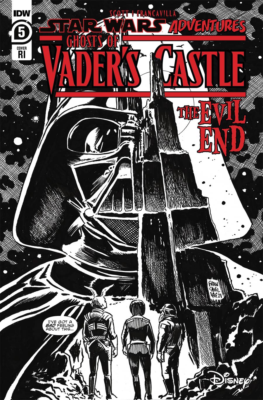 Star Wars Adventures Ghosts Of Vaders Castle #5 Cover C Incentive Francesco Francavilla Variant Cover