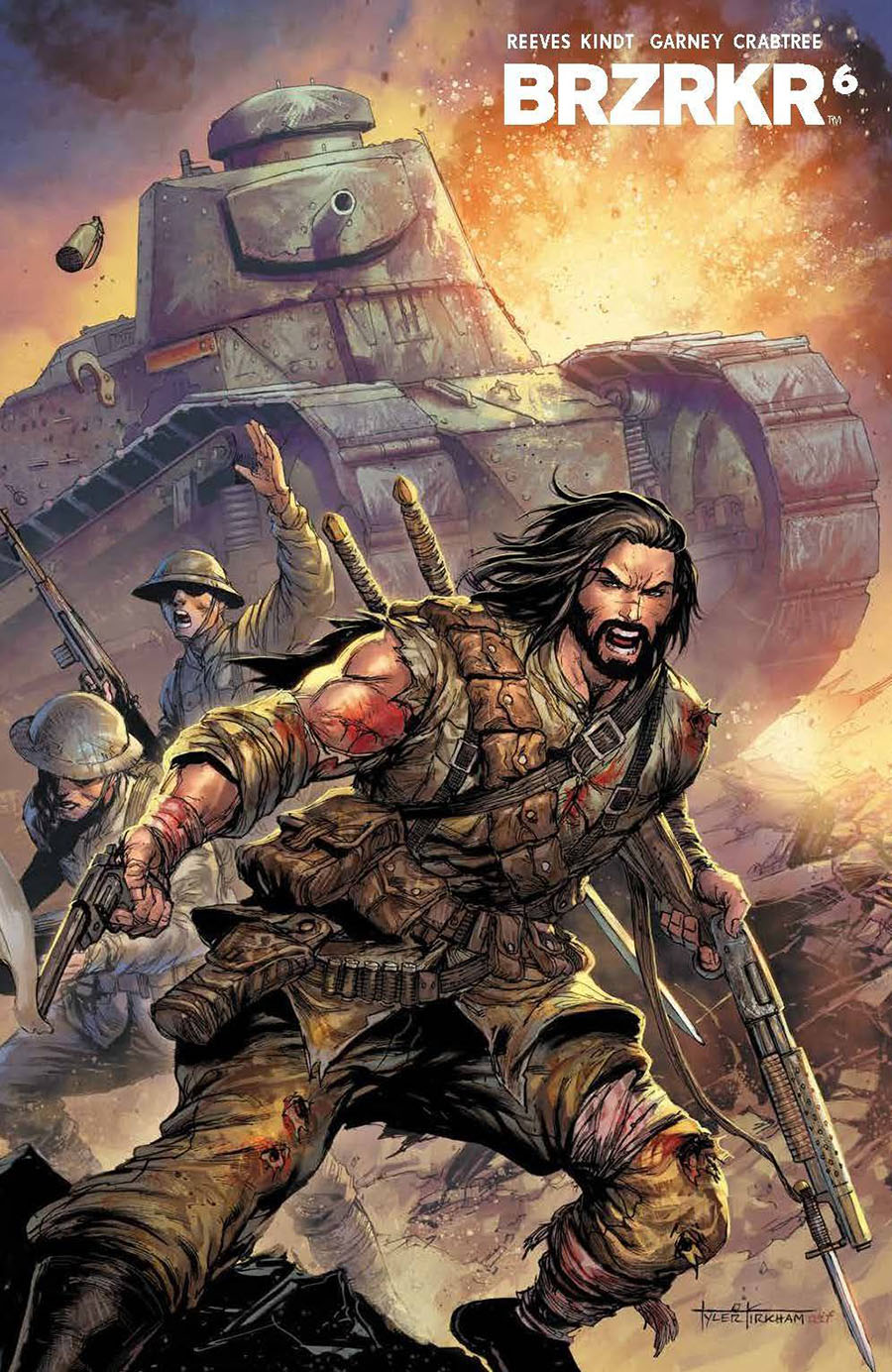 BRZRKR (Berzerker) #6 Cover F Incentive Tyler Kirkham Variant Cover