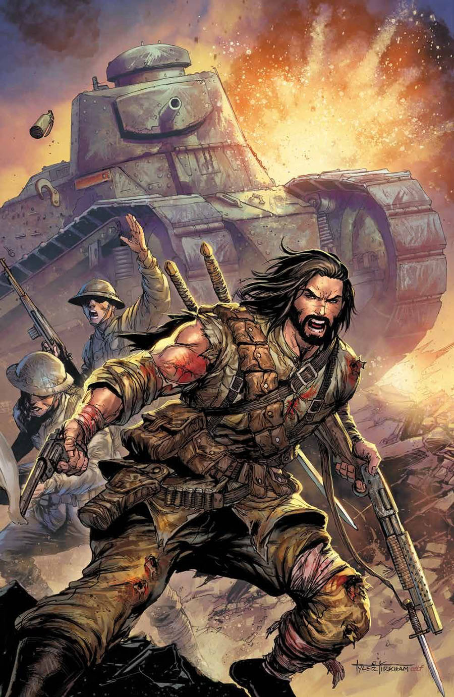 BRZRKR (Berzerker) #6 Cover H Incentive Tyler Kirkham Virgin Variant Cover