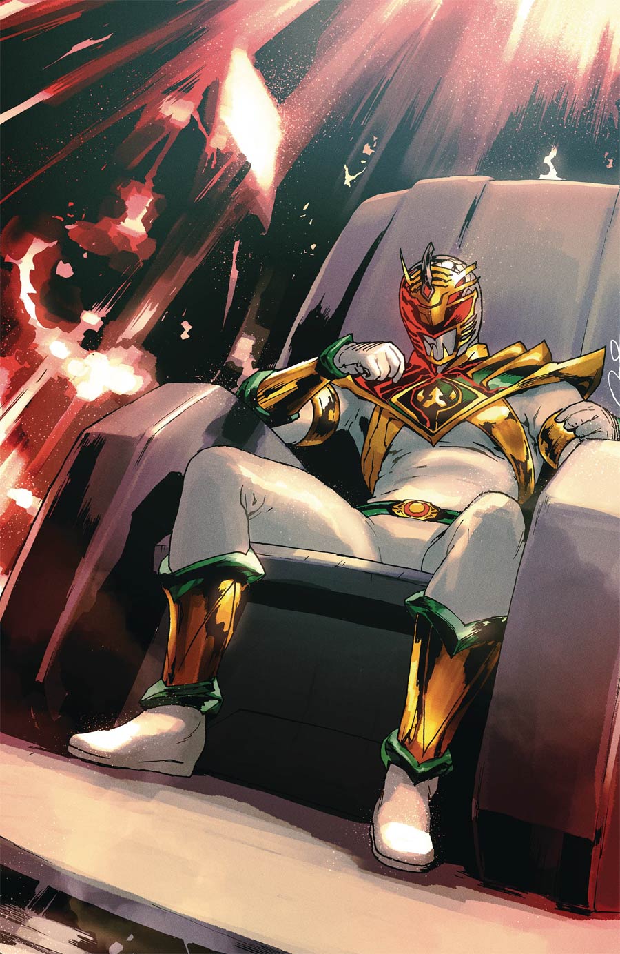 Power Rangers #12 Cover C Incentive Gerald Parel Virgin Variant Cover