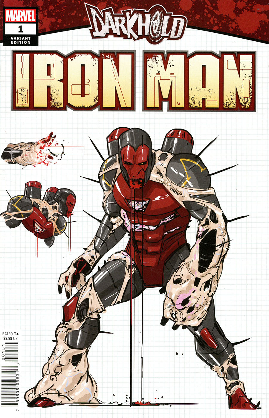 Darkhold Iron Man #1 (One Shot) Cover D Incentive Cian Tormey Design Variant Cover