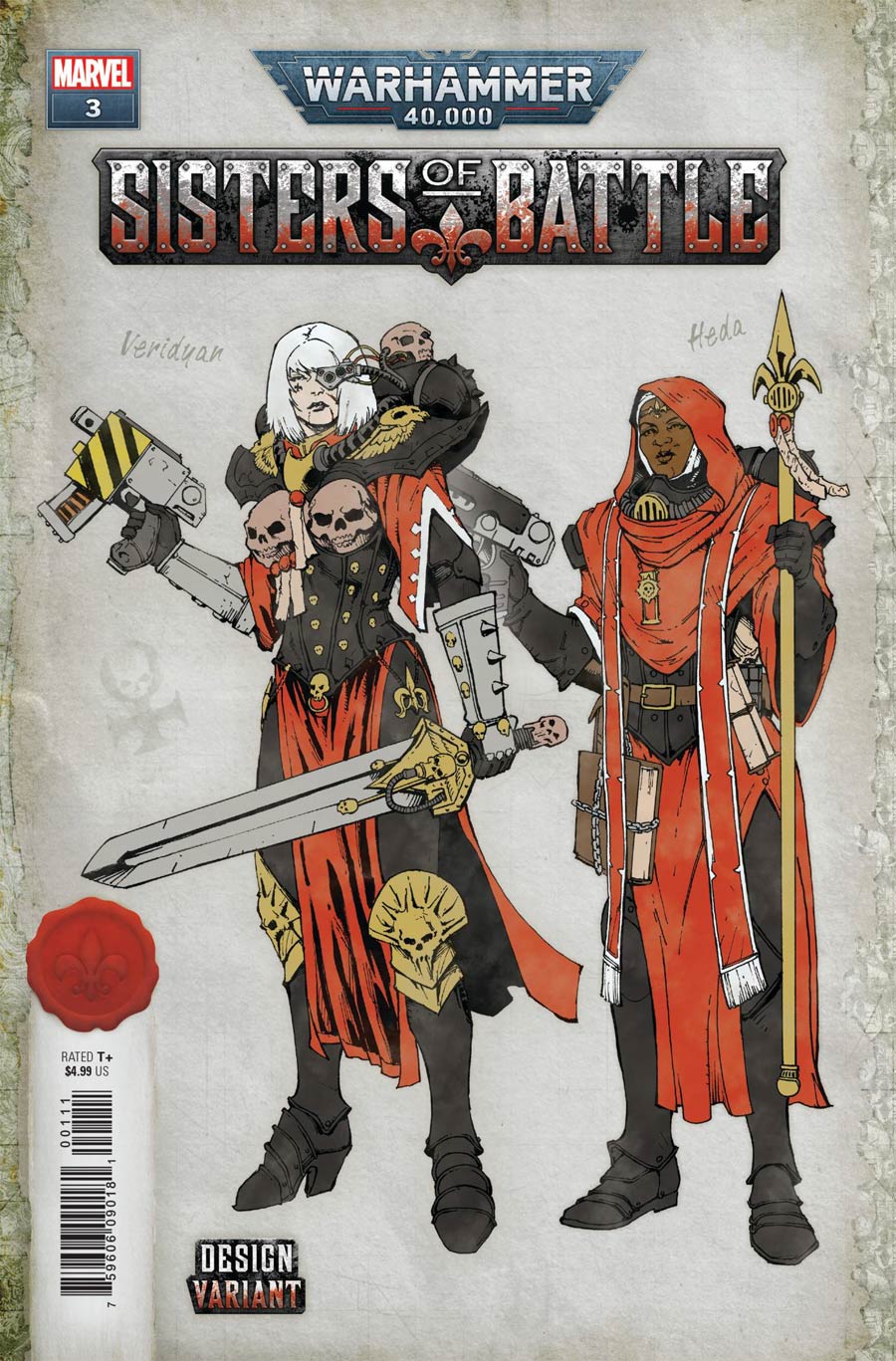 Warhammer 40000 Sisters Of Battle #3 Cover C Incentive Edgar Salazar Design Variant Cover