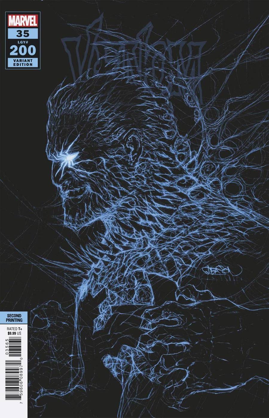 Venom Vol 4 #35 Cover X 2nd Ptg Incentive Patrick Gleason Blue Webhead Variant Cover (#200)