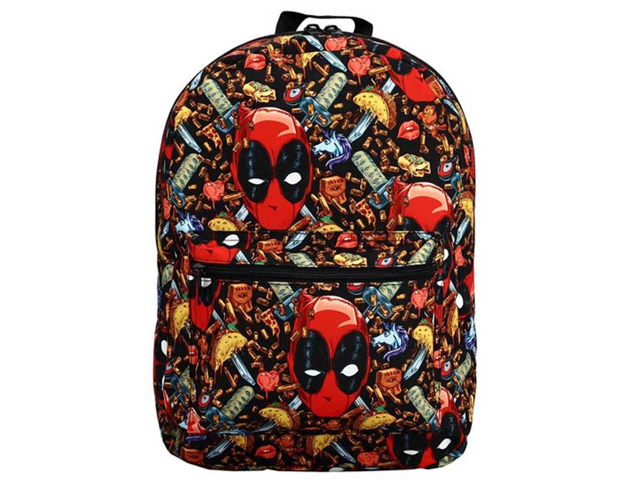 Marvel Deadpool Junk Food All-Over-Print Backpack