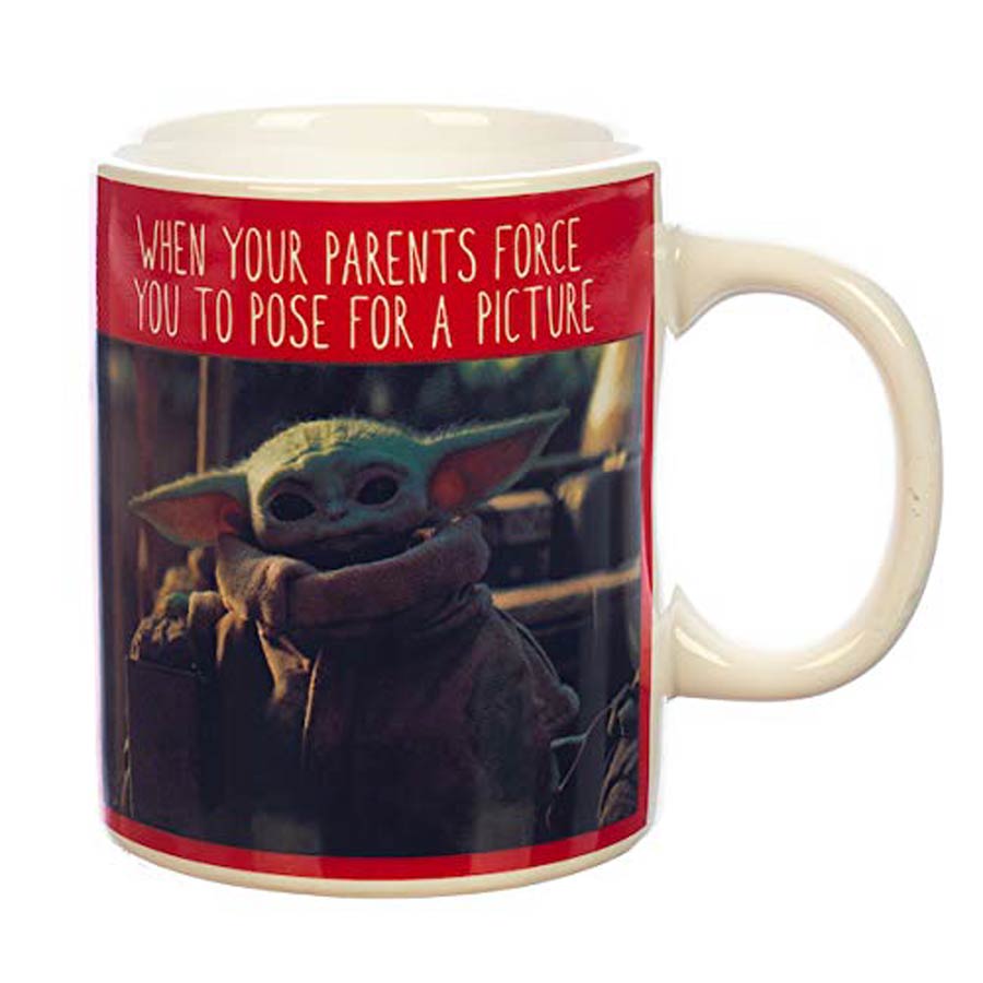 Star Wars The Mandalorian Grogu Dont Make Me Meme 16-Ounce Ceramic Mug