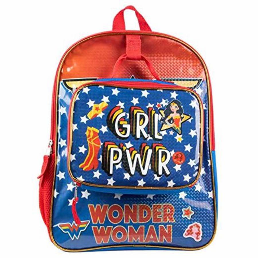 Wonder Woman Backpack With LunchBox