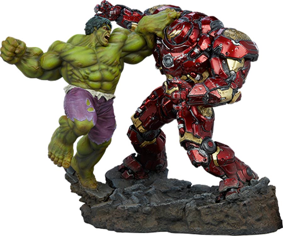 Avenger 2 Hulk vs Hulk-Buster 26-Inch Maquette Statue