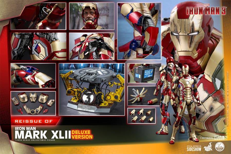 Iron Man 3 Iron Man Mark XLII Deluxe Version Quater Scale Figure