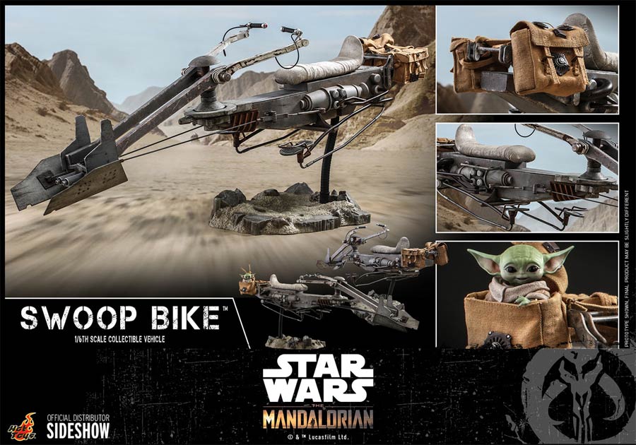Star Wars The Mandalorian Swoop Bike Sixth Scale Figure
