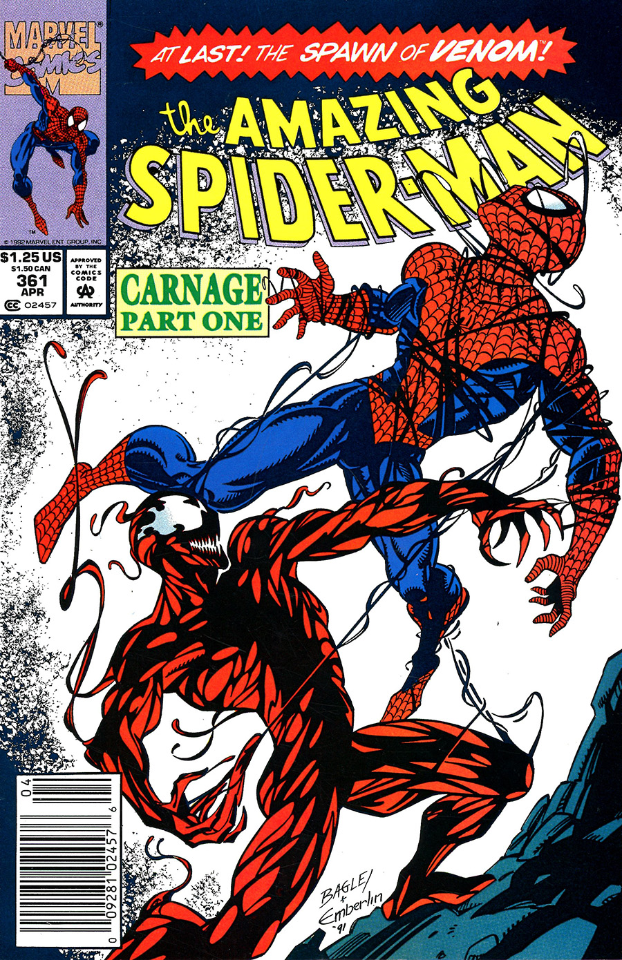Amazing Spider-Man #361 Cover C Newsstand Edition
