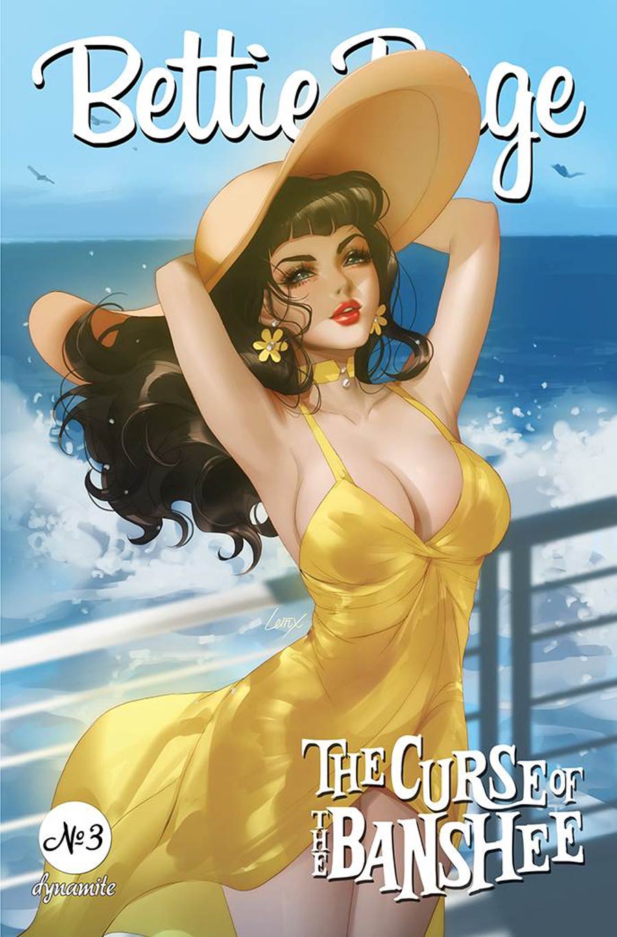 Bettie Page And The Curse Of The Banshee #3 Cover Q Variant Leirix Li Premium Cover