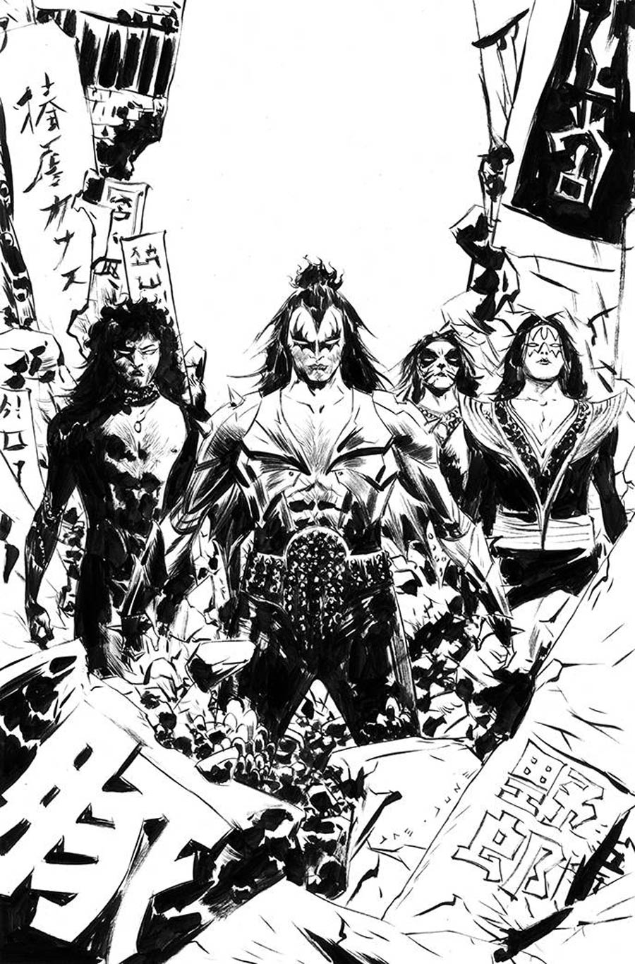 KISS Phantom Obsession #1 Cover T Incentive Jae Lee Line Art Virgin Cover