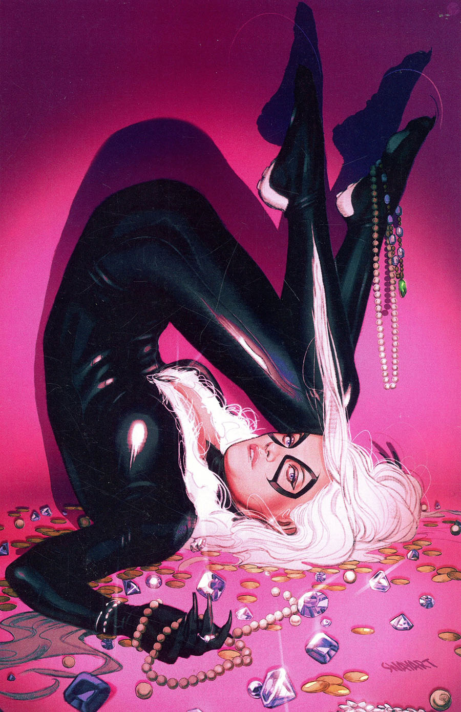 Black Cat Vol 2 #9 Cover E Incentive Joshua Sway Swaby Virgin Variant Cover