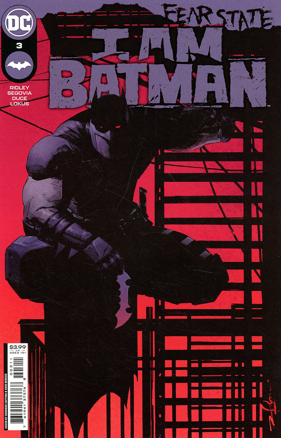 I Am Batman #3 Cover A Regular Gerardo Zaffino Cover (Fear State Tie-In)