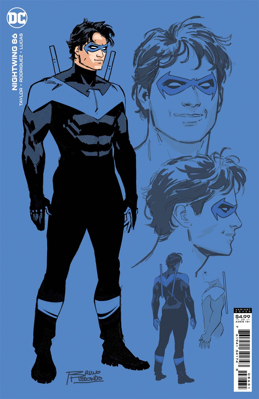 Nightwing Vol 4 #86 Cover C Incentive Bruno Redondo Design Card Stock Variant Cover (Fear State Tie-In)
