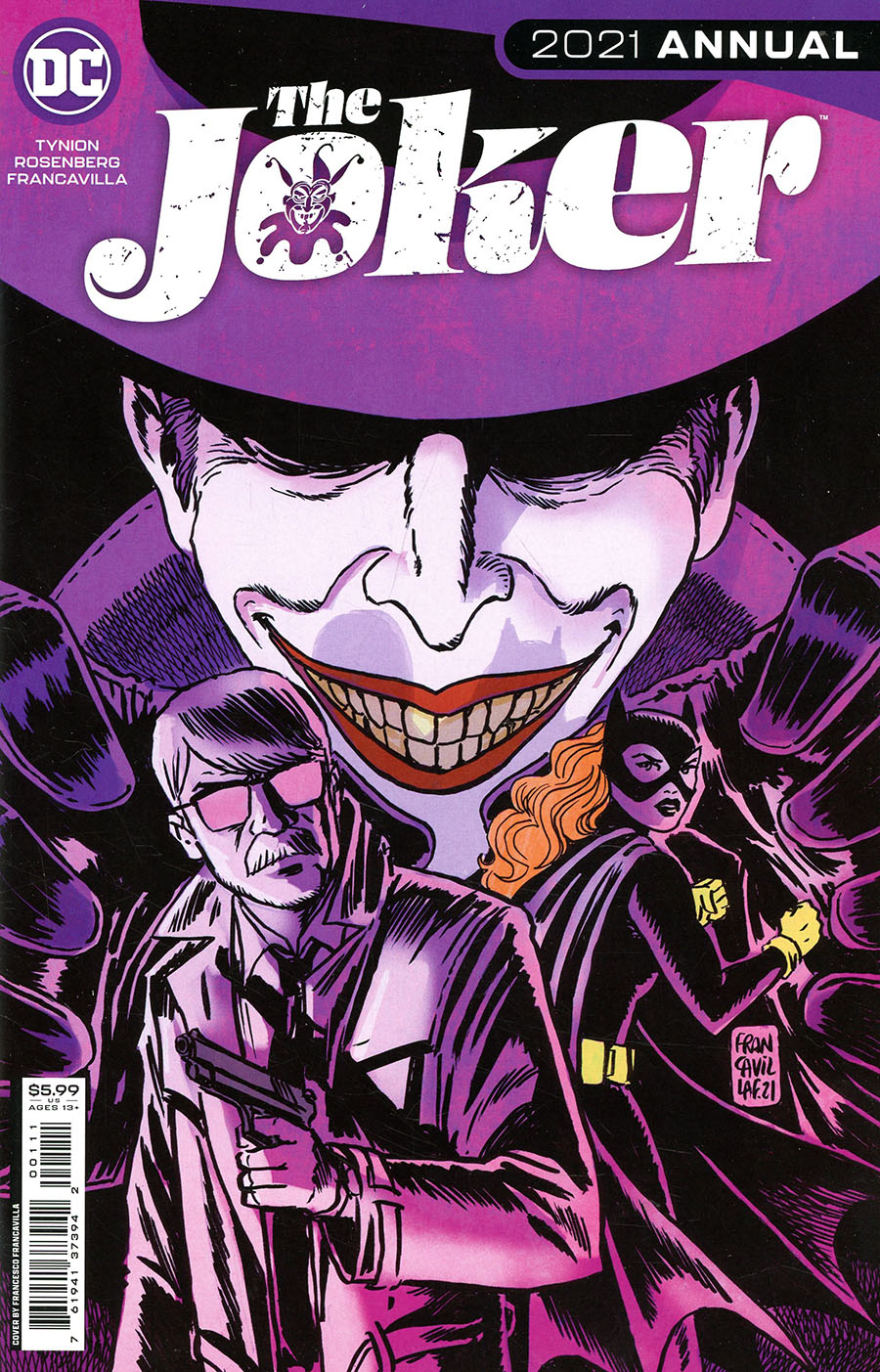 Joker Vol 2 2021 Annual #1 (One Shot) Cover A Regular Francesco Francavilla Cover