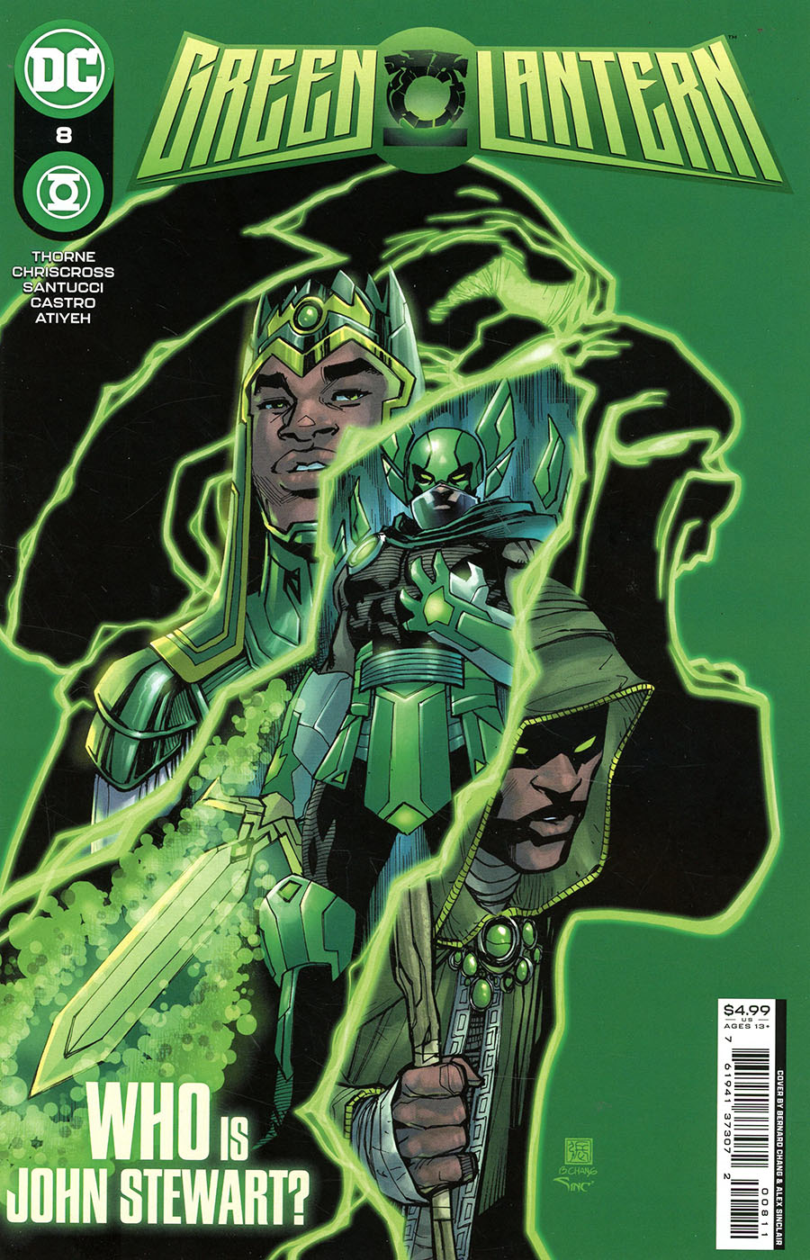 Green Lantern Vol 7 #8 Cover A Regular Bernard Chang & Alex Sinclair Cover