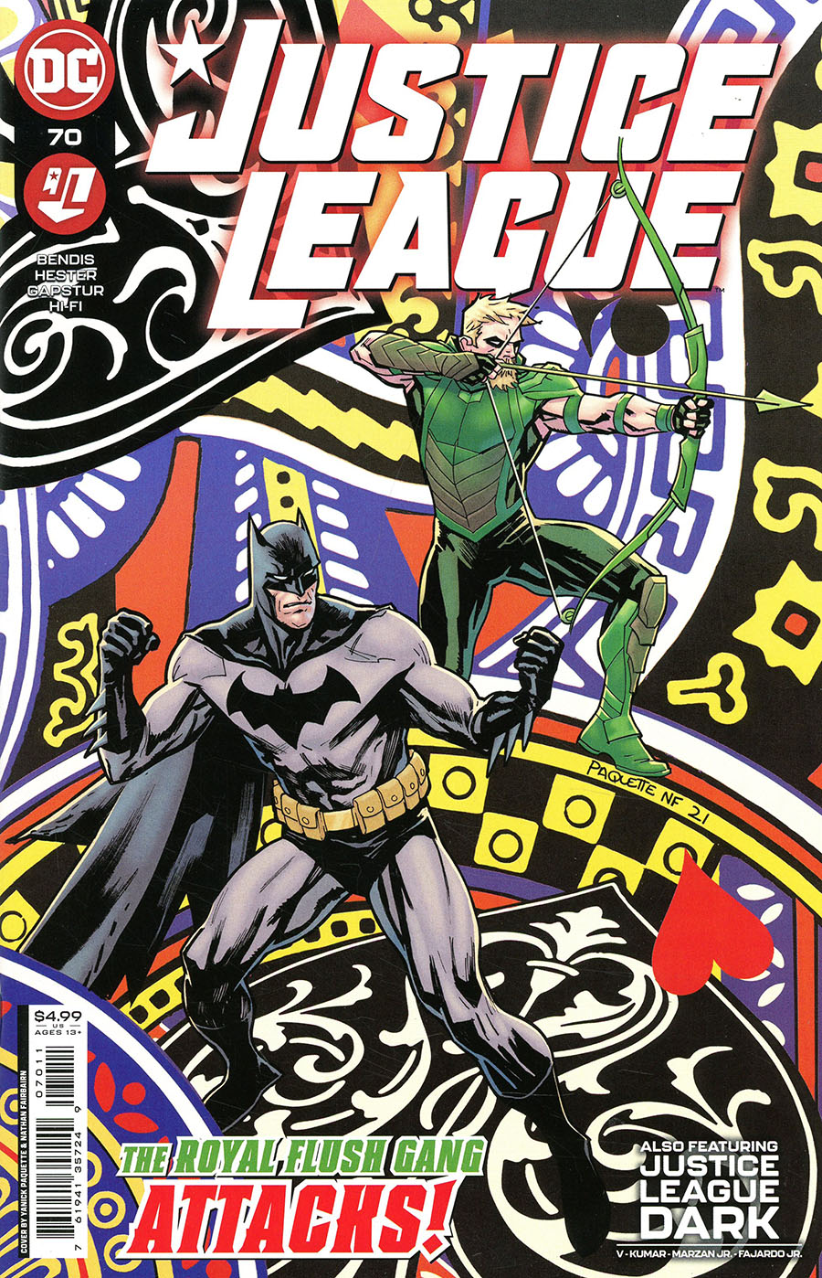 Justice League Vol 4 #70 Cover A Regular Yanick Paquette Cover