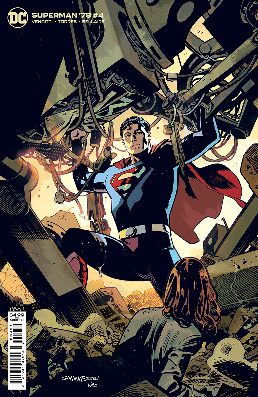 Superman 78 #4 Cover B Variant Chris Samnee & Giovanna Niro Card Stock Cover