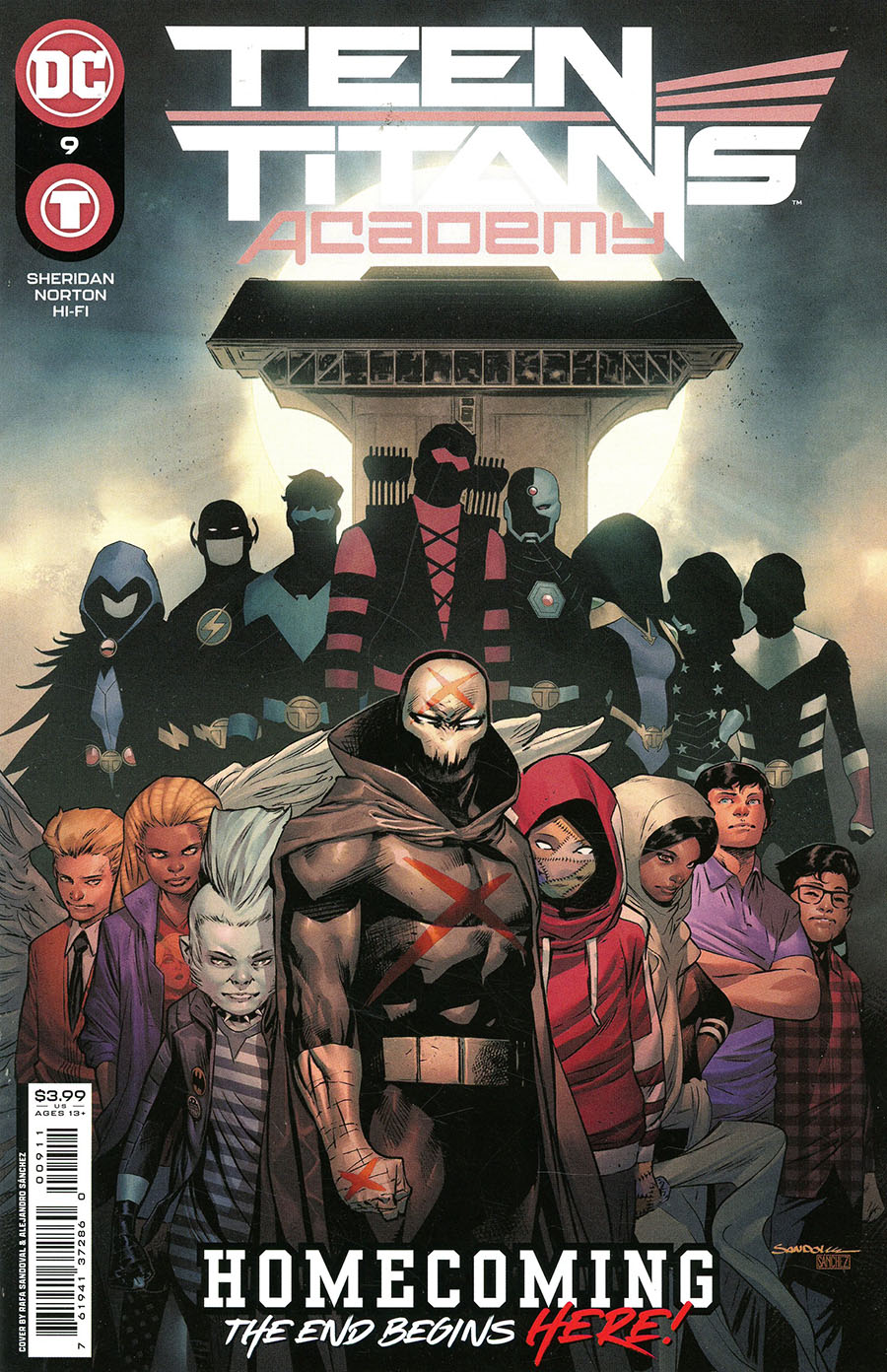 Teen Titans Academy #9 Cover A Regular Rafa Sandoval Cover
