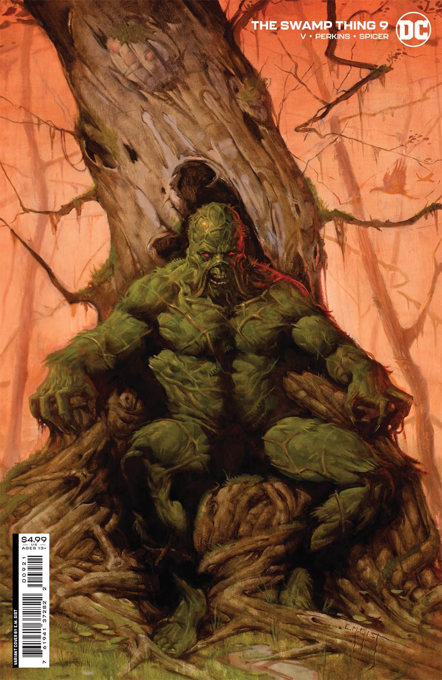 Swamp Thing Vol 7 #9 Cover B Variant EM Gist Card Stock Cover