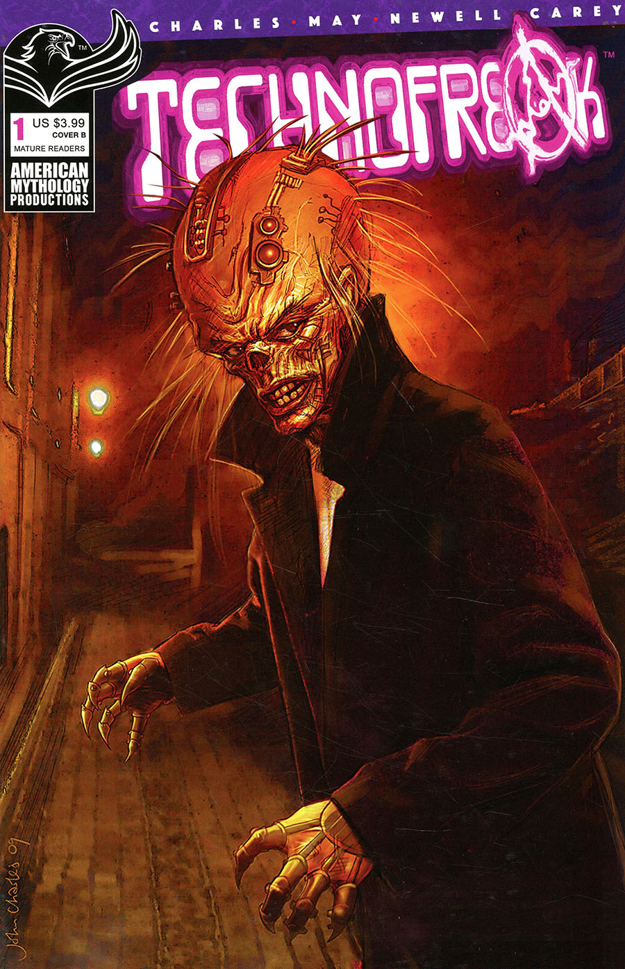 Technofreak #1 Cover B Variant John Charles Cover