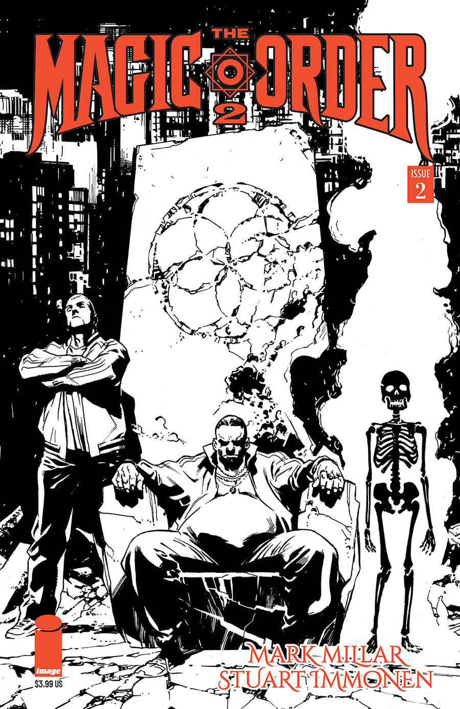 Magic Order 2 #2 Cover B Variant Stuart Immonen Black & White Cover